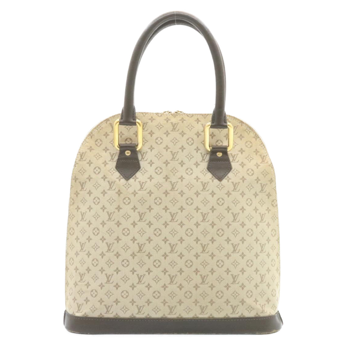 LOUIS VUITTON Monogram Mini Alma Haut Hand Bag Khaki M92203 LV Auth 35068 - 0