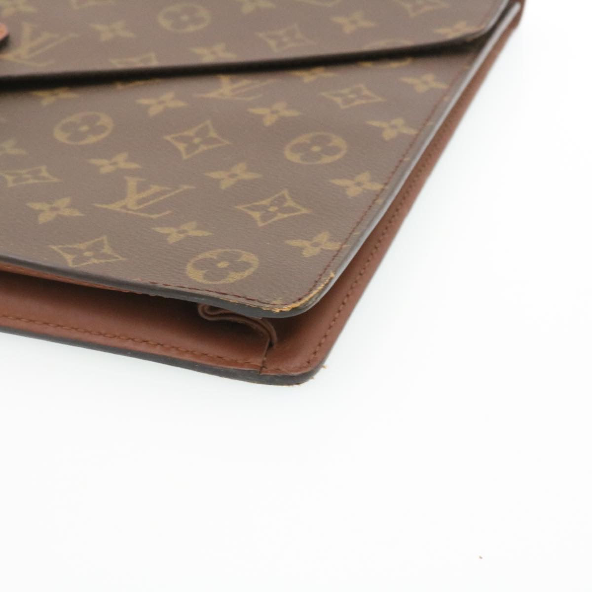 LOUIS VUITTON Monogram Porte Documents Bandouliere Briefcase M53338 Auth 35085