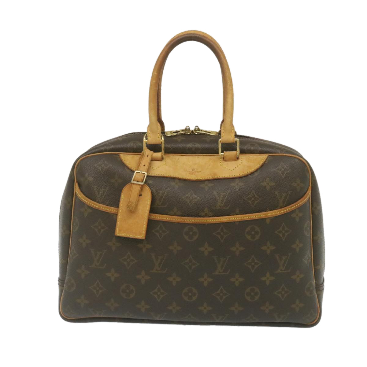 LOUIS VUITTON Monogram Deauville Hand Bag M47270 LV Auth 35111