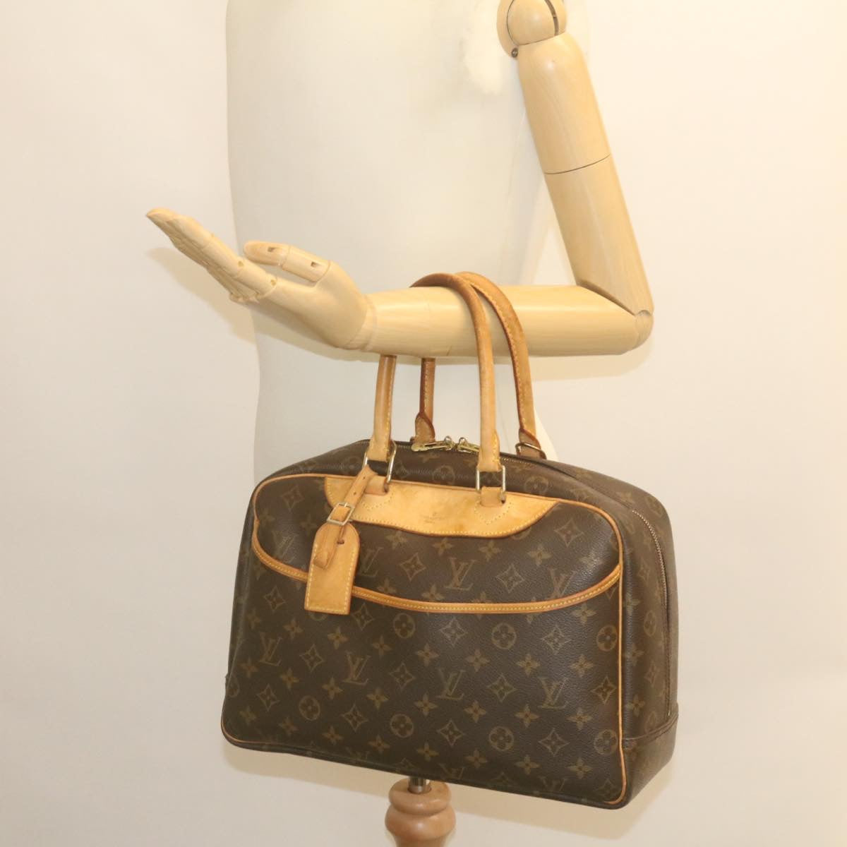 LOUIS VUITTON Monogram Deauville Hand Bag M47270 LV Auth 35111