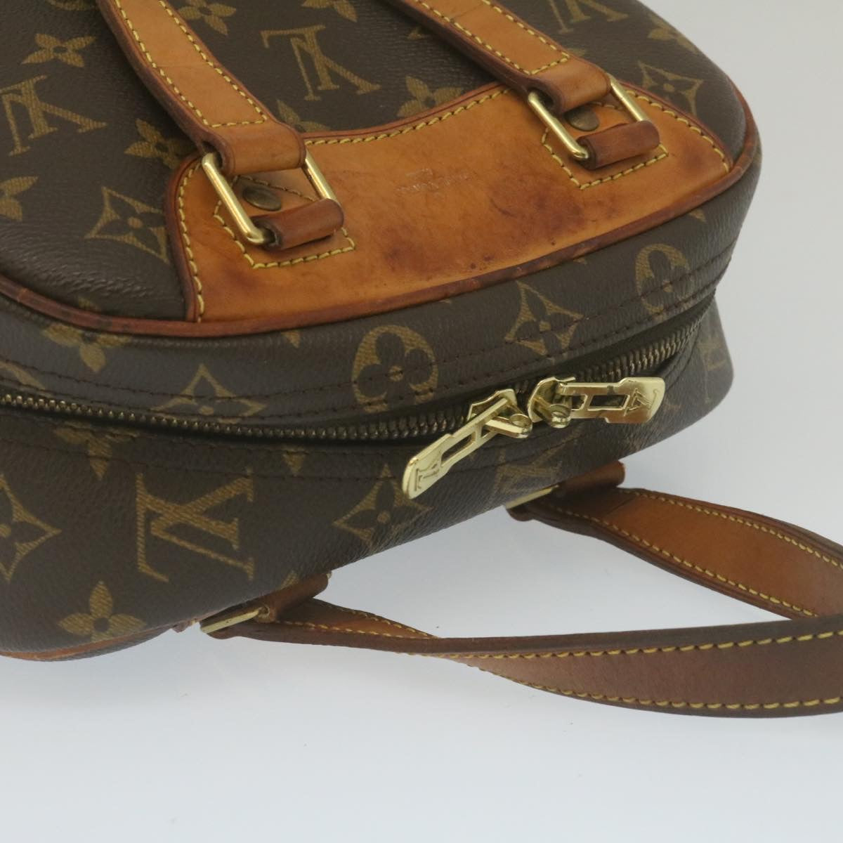 LOUIS VUITTON Monogram Excursion Hand Bag M41450 LV Auth 35120