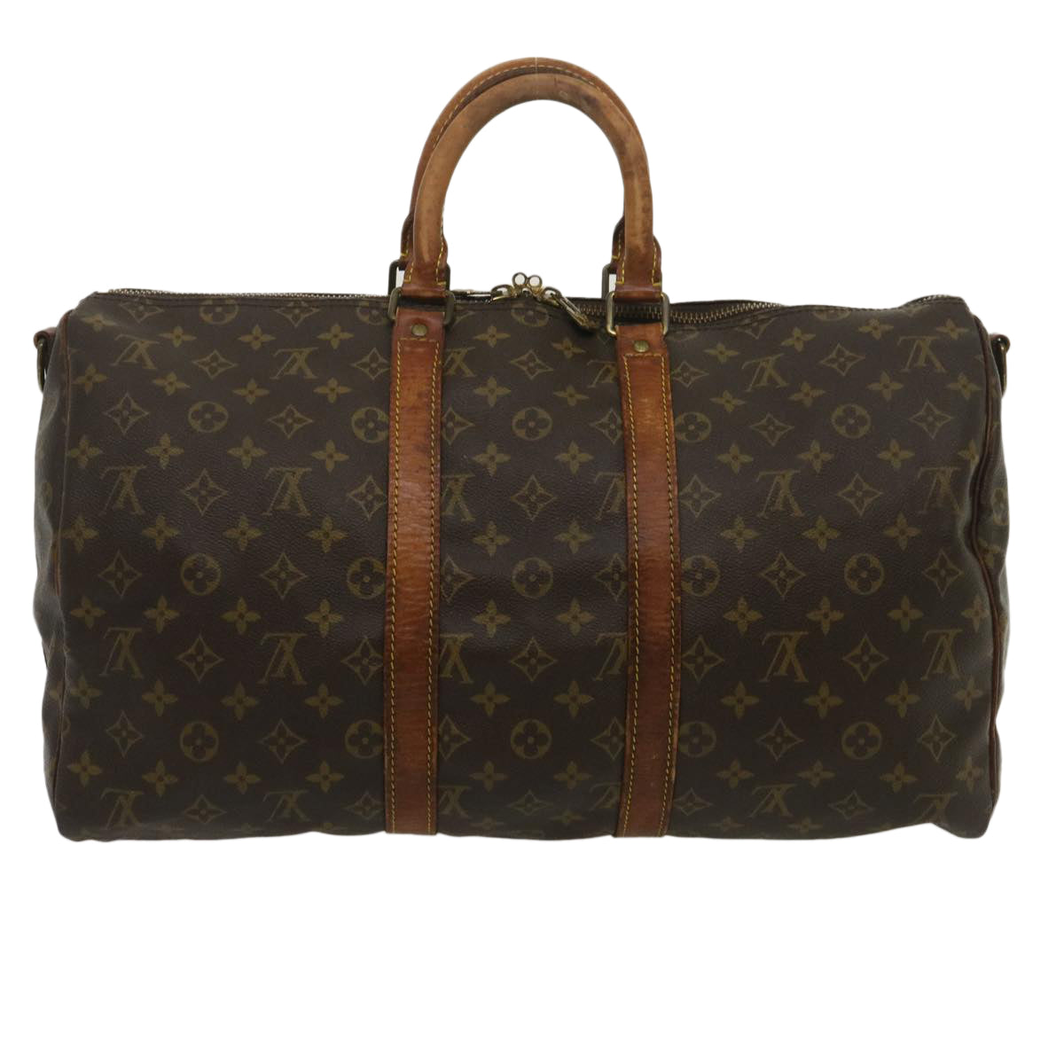 LOUIS VUITTON Monogram Keepall Bandouliere 45 Boston Bag M41418 LV Auth 35133