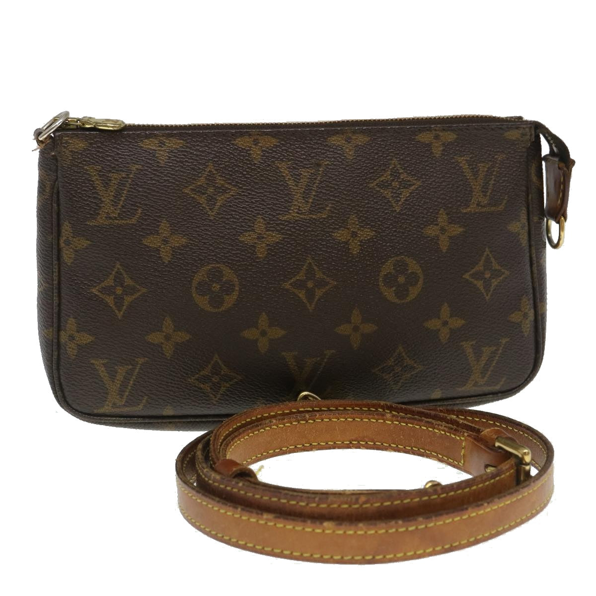 LOUIS VUITTON Monogram Pochette Accessoires Pouch M51980 LV Auth 35138