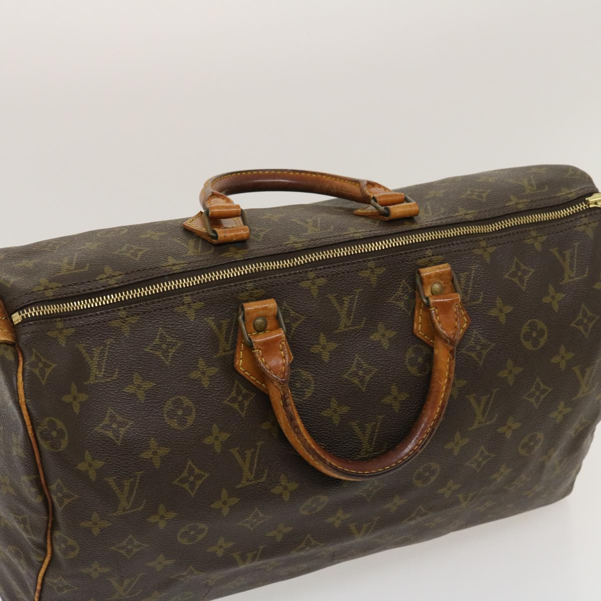 LOUIS VUITTON Monogram Speedy 40 Hand Bag M41522 LV Auth 35142