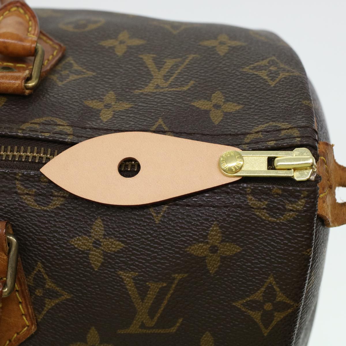 LOUIS VUITTON Monogram Speedy 35 Hand Bag M41524 LV Auth nh554