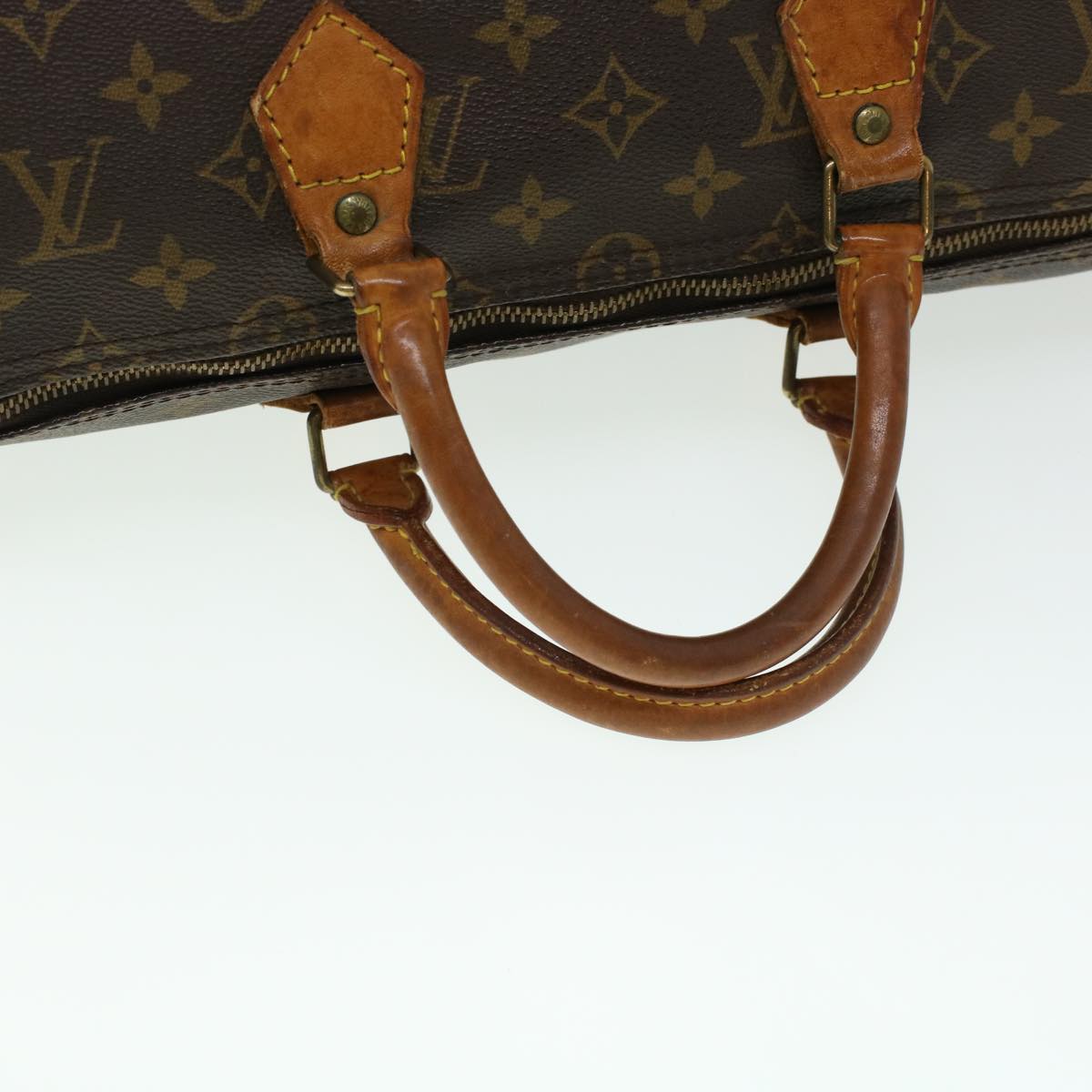 LOUIS VUITTON Monogram Speedy 35 Hand Bag M41524 LV Auth nh554