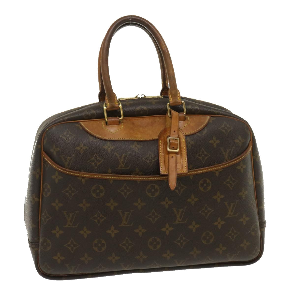 LOUIS VUITTON Monogram Deauville Hand Bag M47270 LV Auth 35144