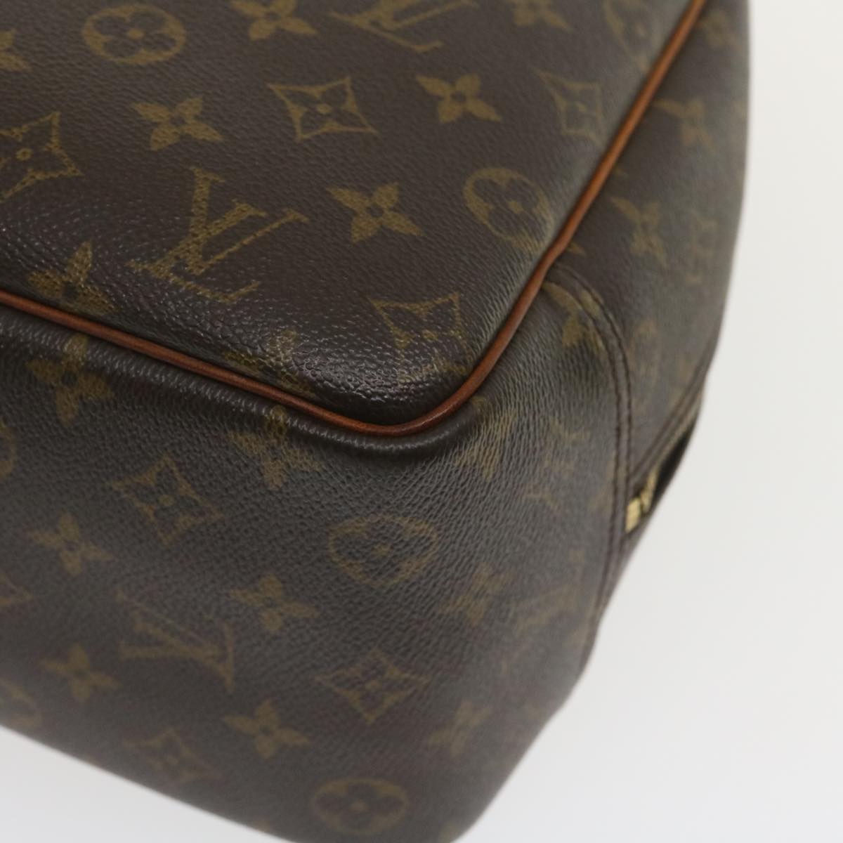 LOUIS VUITTON Monogram Deauville Hand Bag M47270 LV Auth 35144