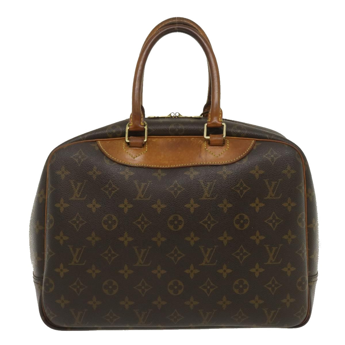 LOUIS VUITTON Monogram Deauville Hand Bag M47270 LV Auth 35144