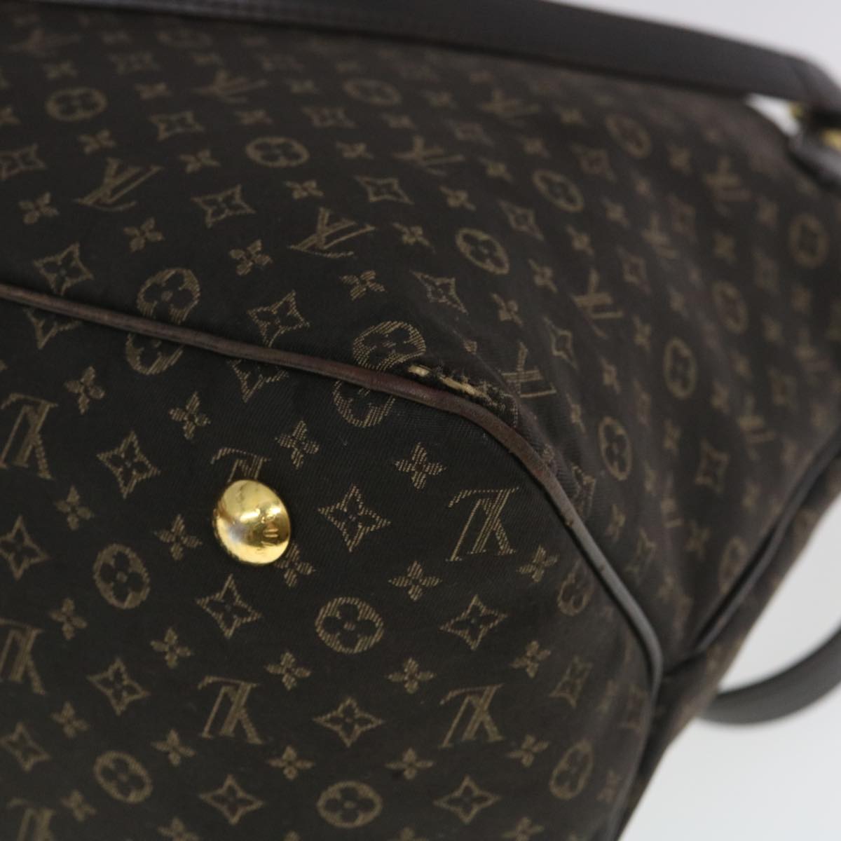 LOUIS VUITTON Monogram Idylle Ballad PM Tote Bag Dark Brown M40573 LV Auth 35148