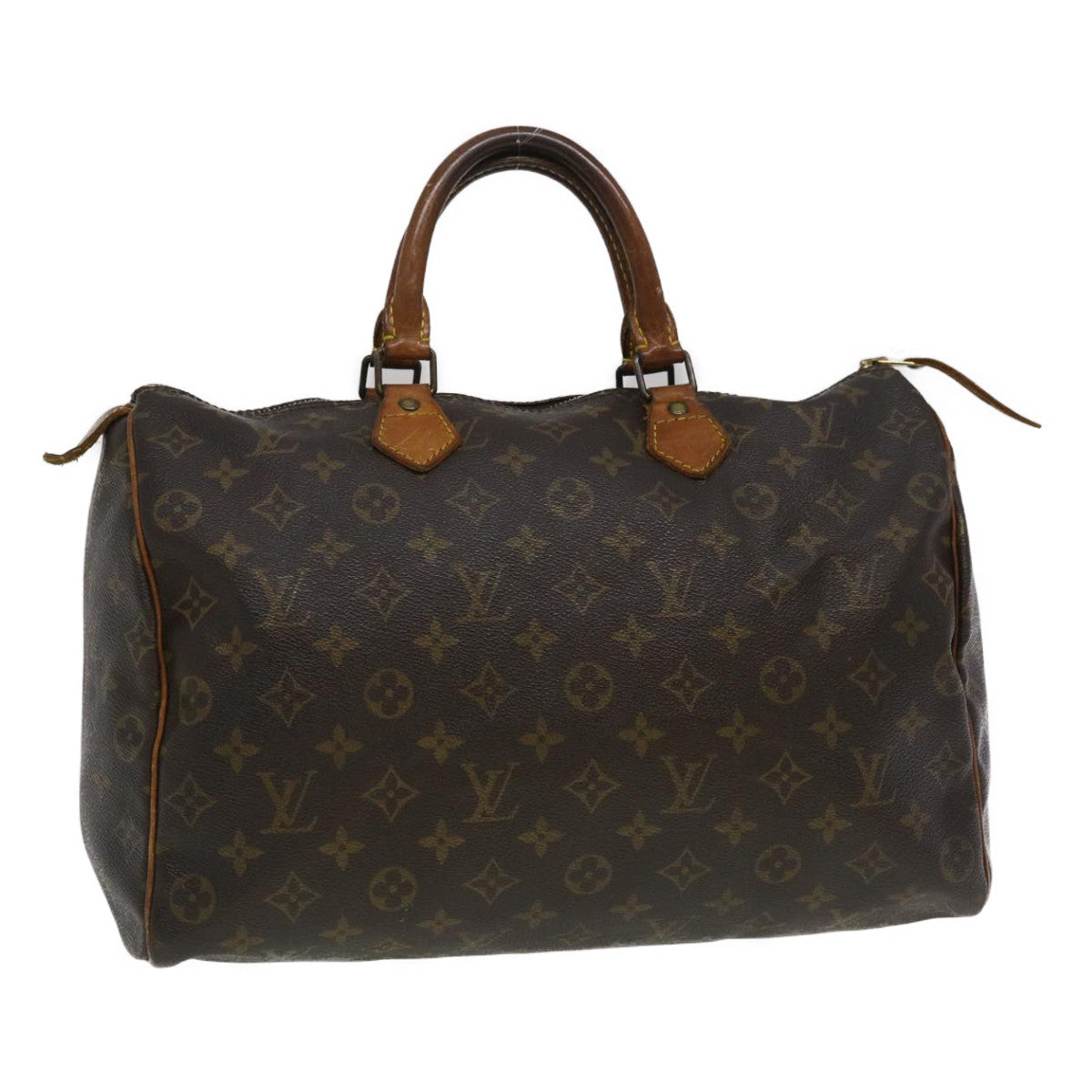 LOUIS VUITTON Monogram Speedy 35 Hand Bag M41524 LV Auth 35150