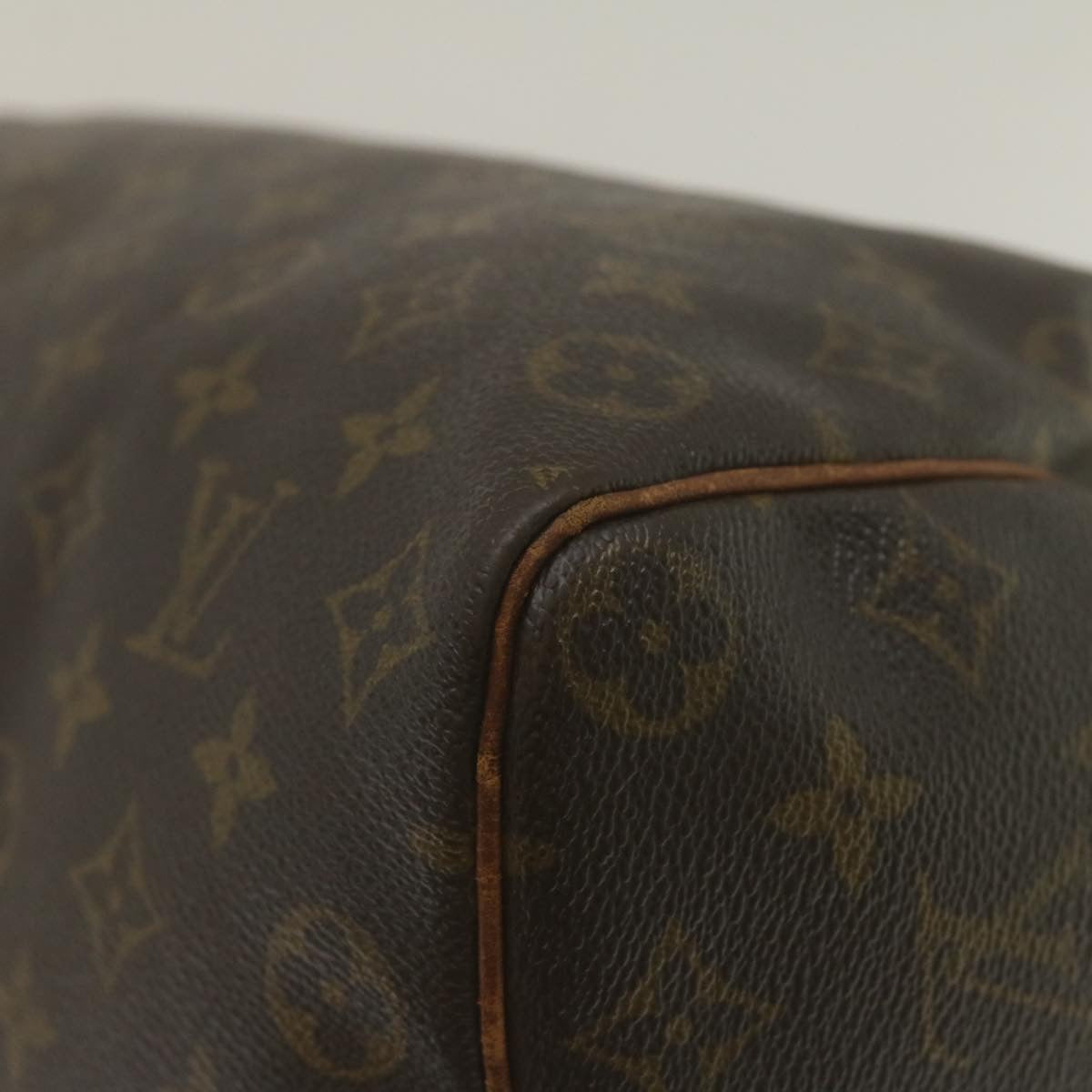 LOUIS VUITTON Monogram Speedy 35 Hand Bag M41524 LV Auth 35150