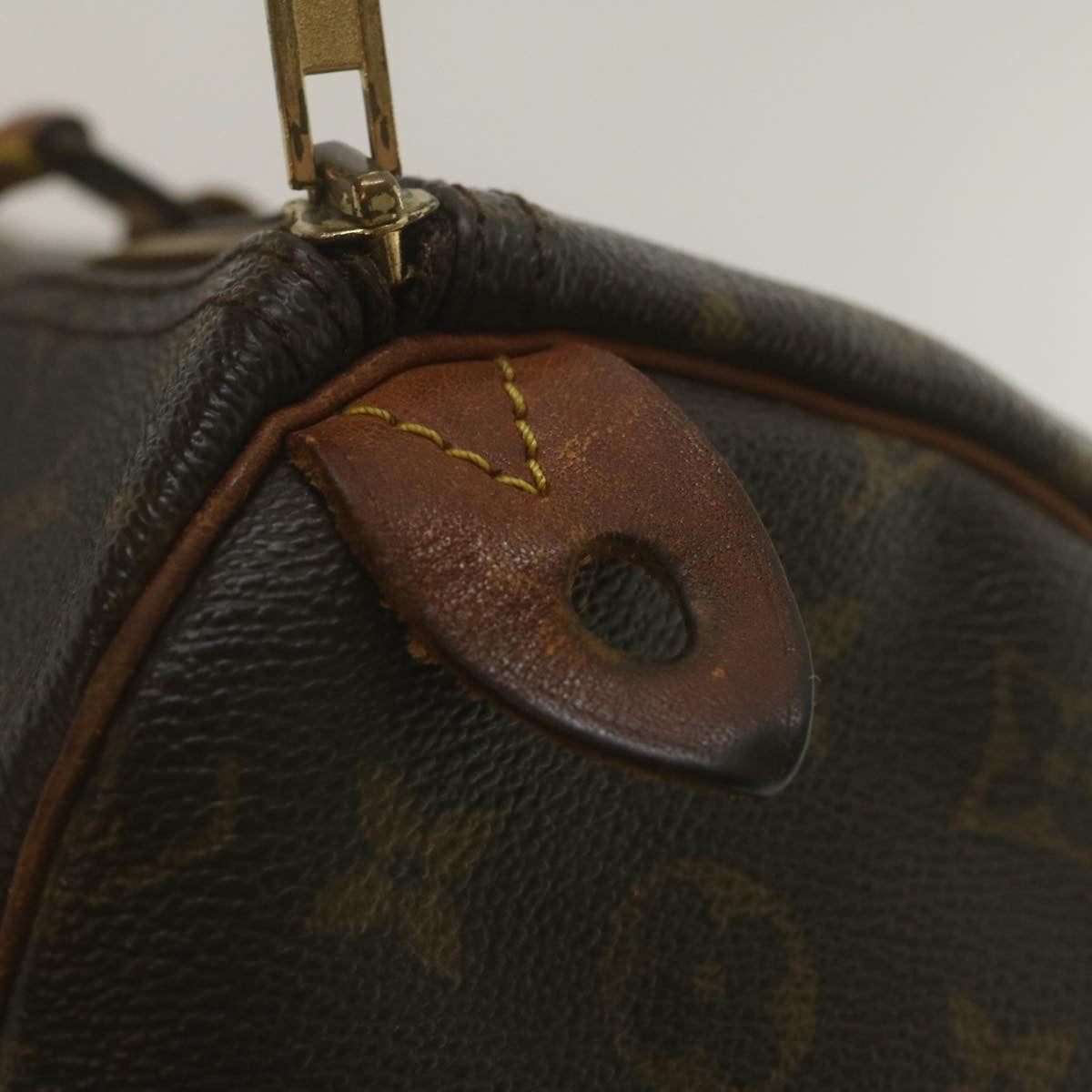 LOUIS VUITTON Monogram Speedy 35 Hand Bag M41524 LV Auth 35150