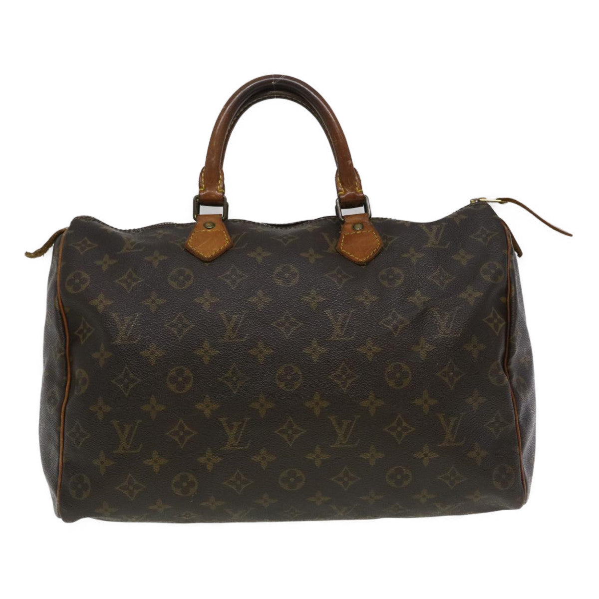 LOUIS VUITTON Monogram Speedy 35 Hand Bag M41524 LV Auth 35150