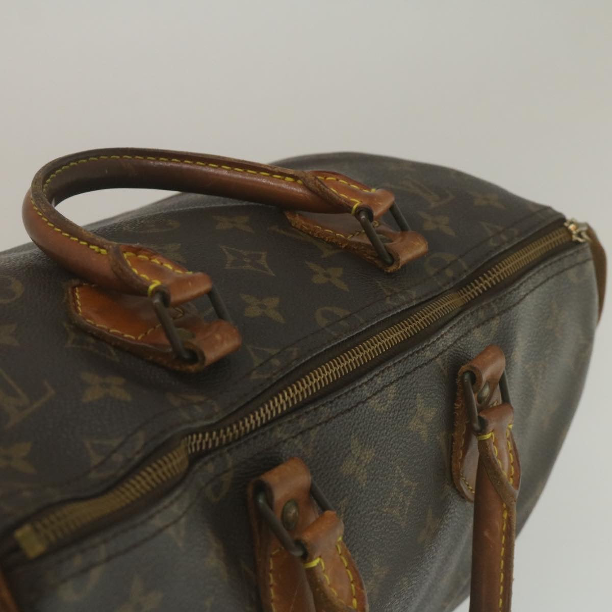 LOUIS VUITTON Monogram Speedy 35 Hand Bag M41524 LV Auth 35150