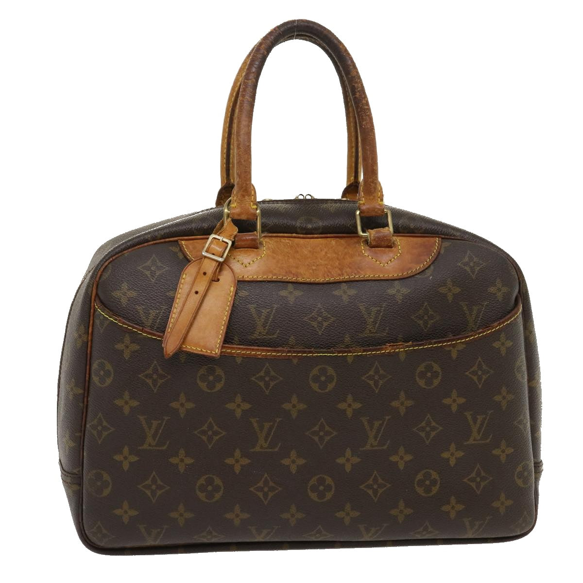 LOUIS VUITTON Monogram Deauville Hand Bag M47270 LV Auth 35169