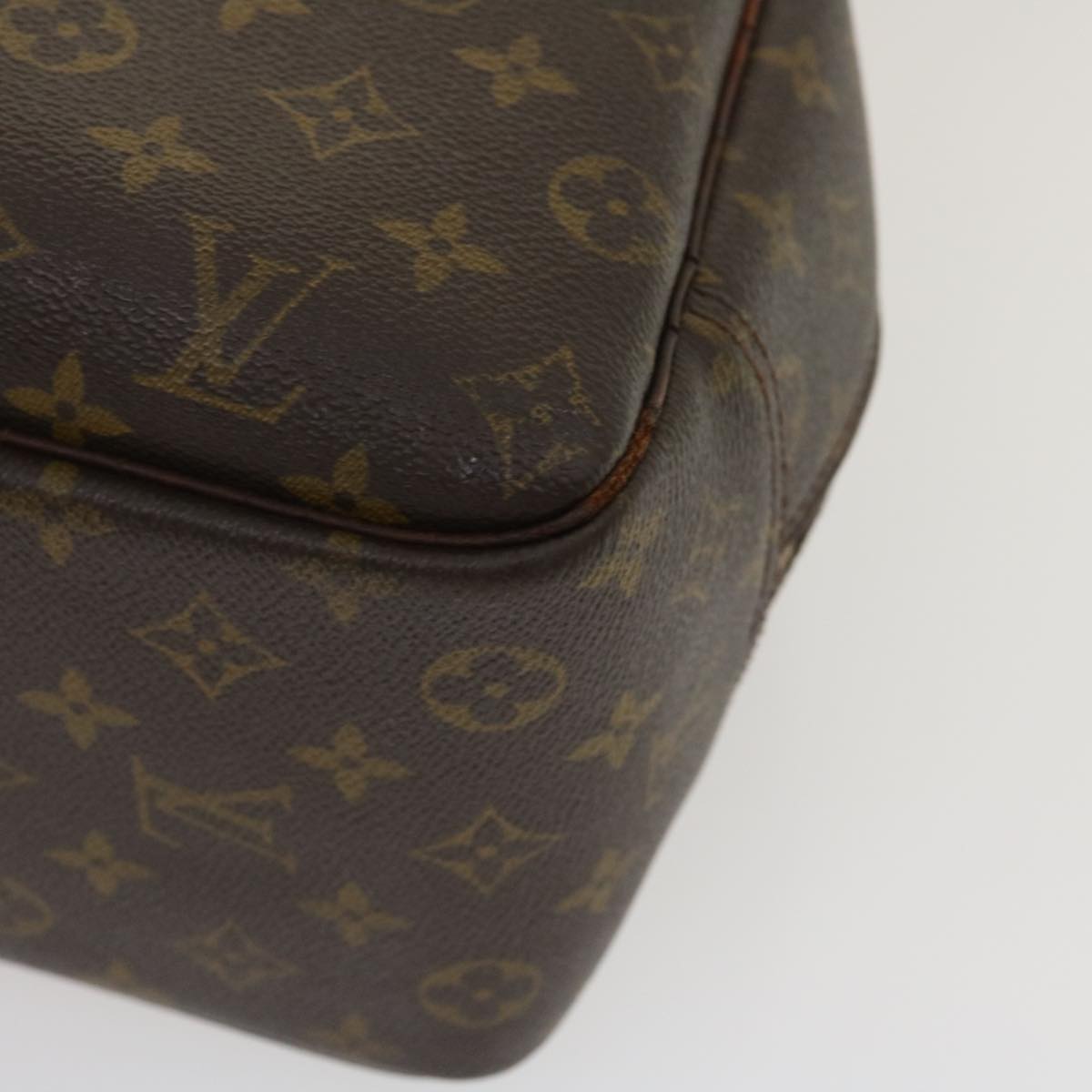 LOUIS VUITTON Monogram Deauville Hand Bag M47270 LV Auth 35169