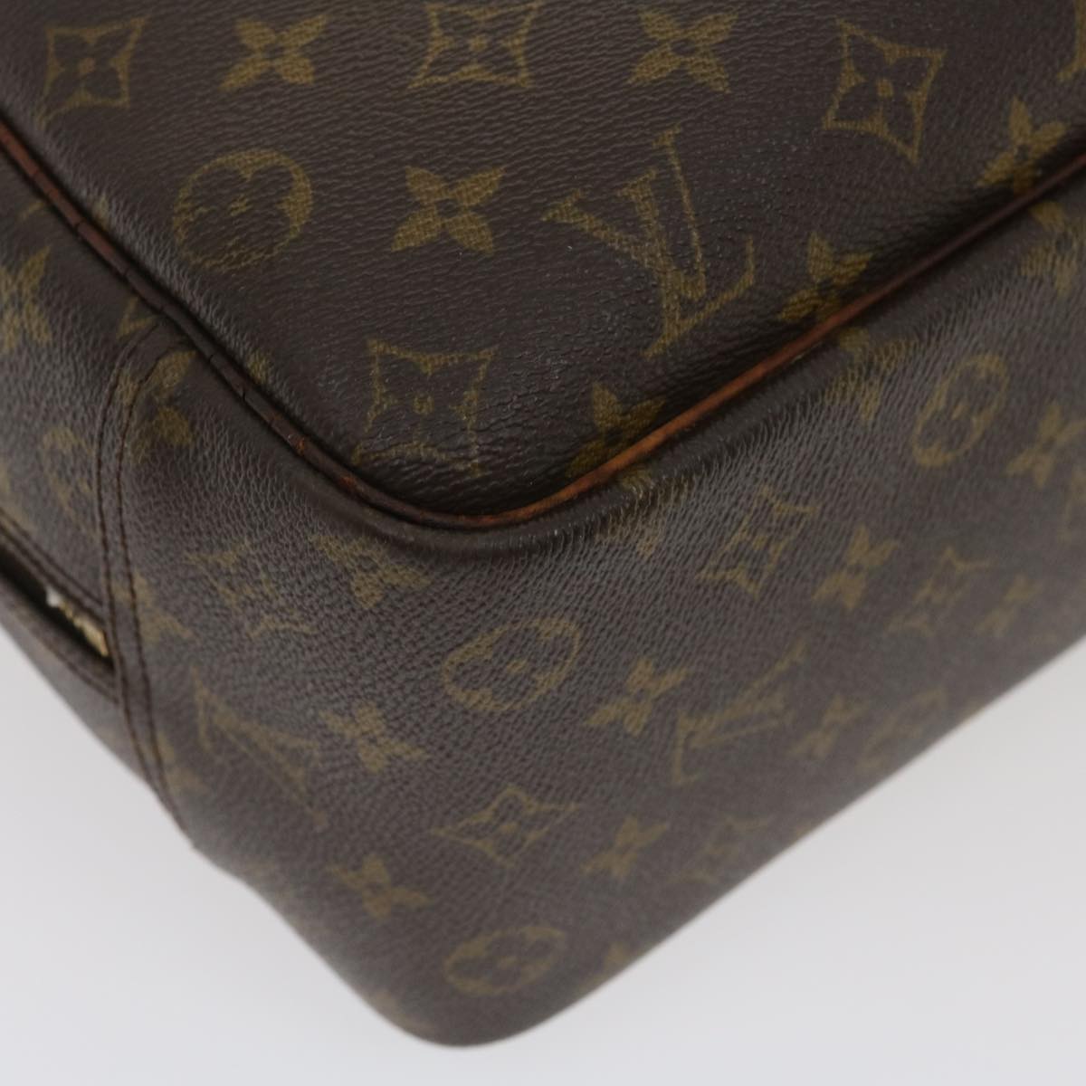 LOUIS VUITTON Monogram Deauville Hand Bag M47270 LV Auth 35169