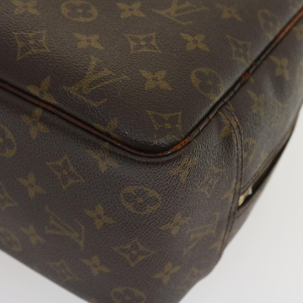 LOUIS VUITTON Monogram Deauville Hand Bag M47270 LV Auth 35169