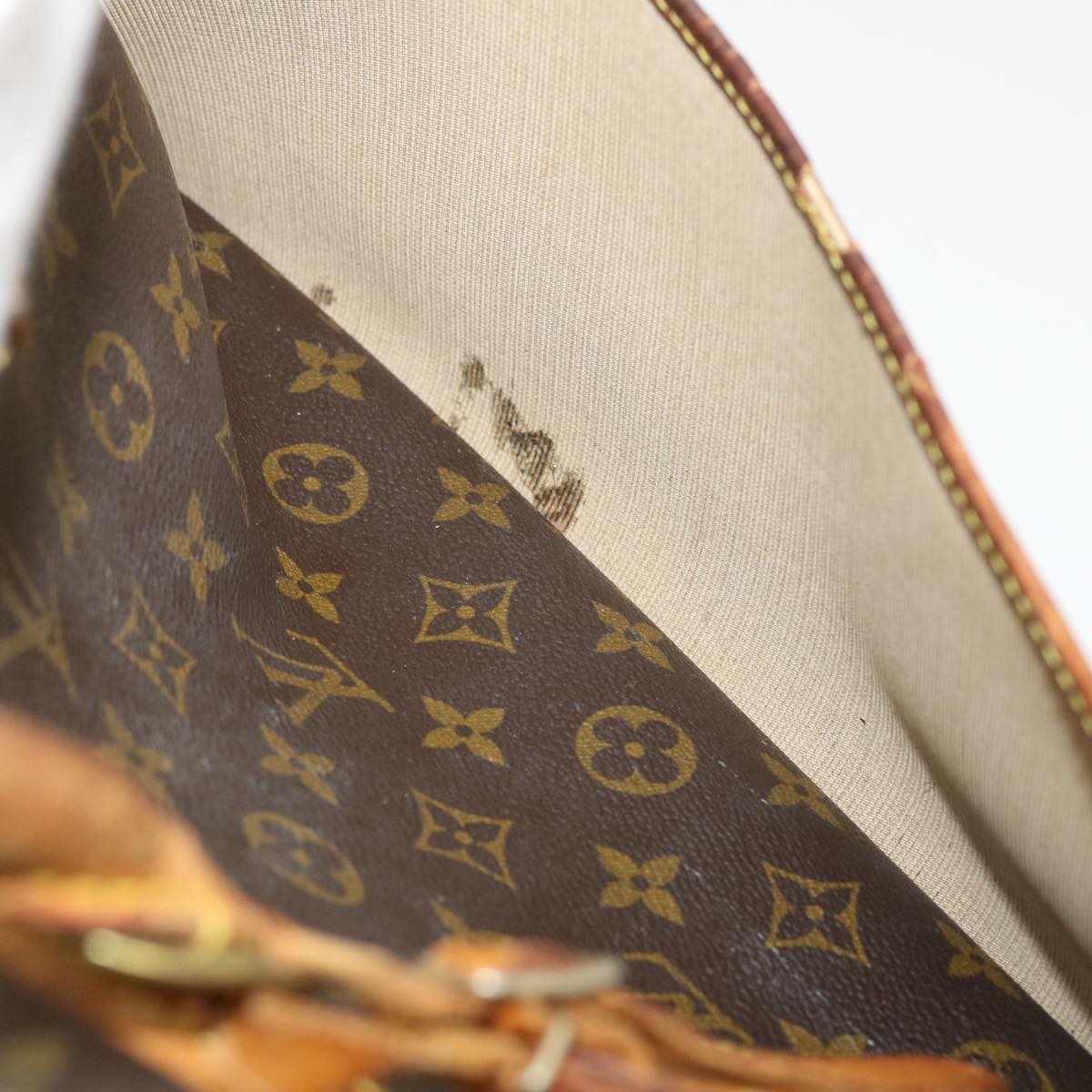 LOUIS VUITTON Monogram Deauville Hand Bag M47270 LV Auth 35169