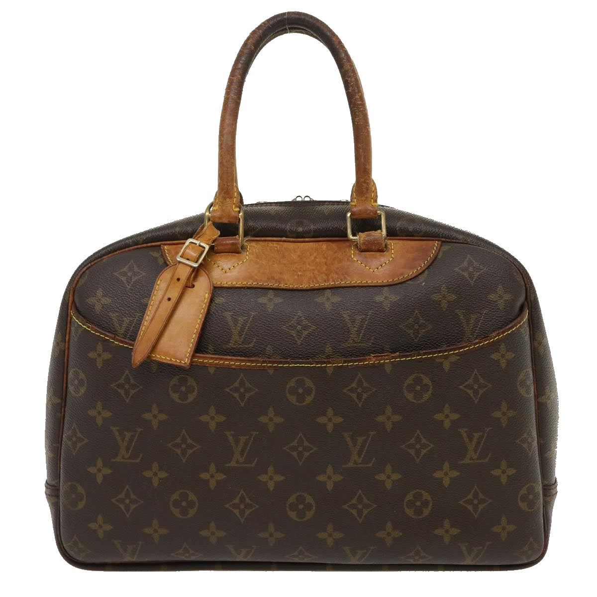 LOUIS VUITTON Monogram Deauville Hand Bag M47270 LV Auth 35169