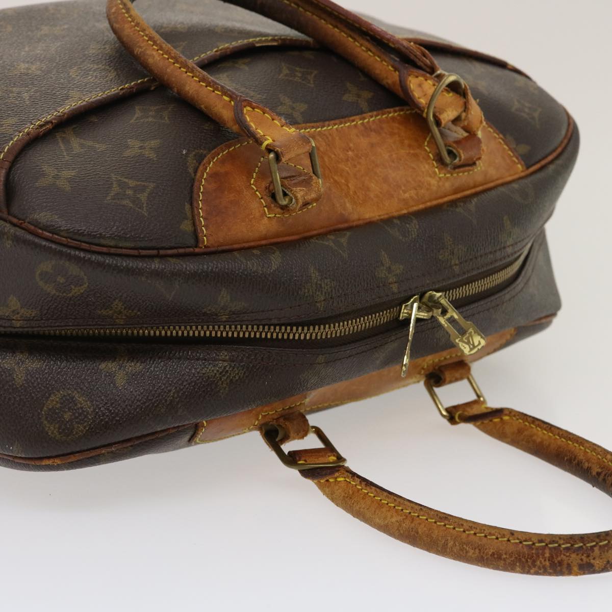 LOUIS VUITTON Monogram Deauville Hand Bag M47270 LV Auth 35169