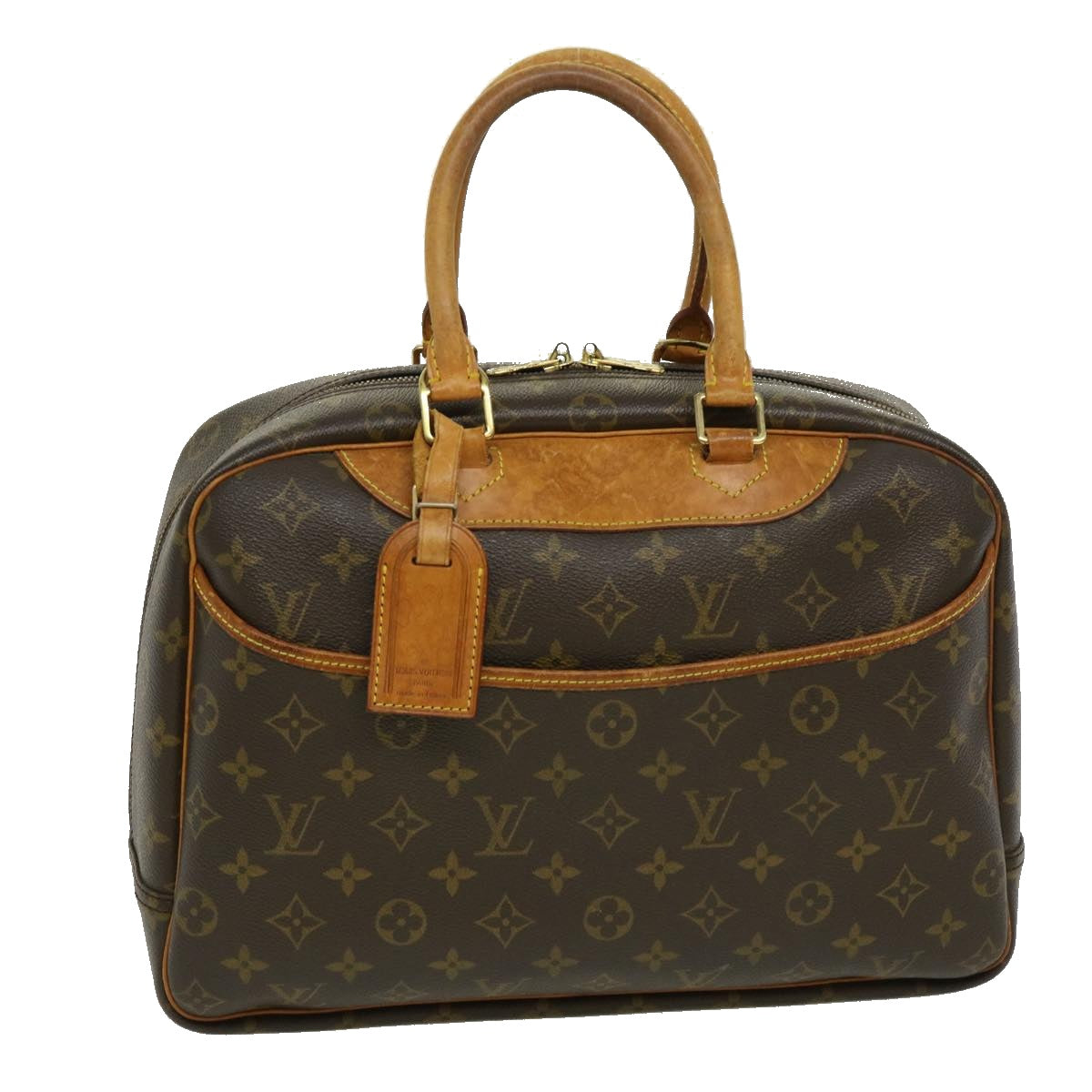 LOUIS VUITTON Monogram Deauville Hand Bag M47270 LV Auth 35183