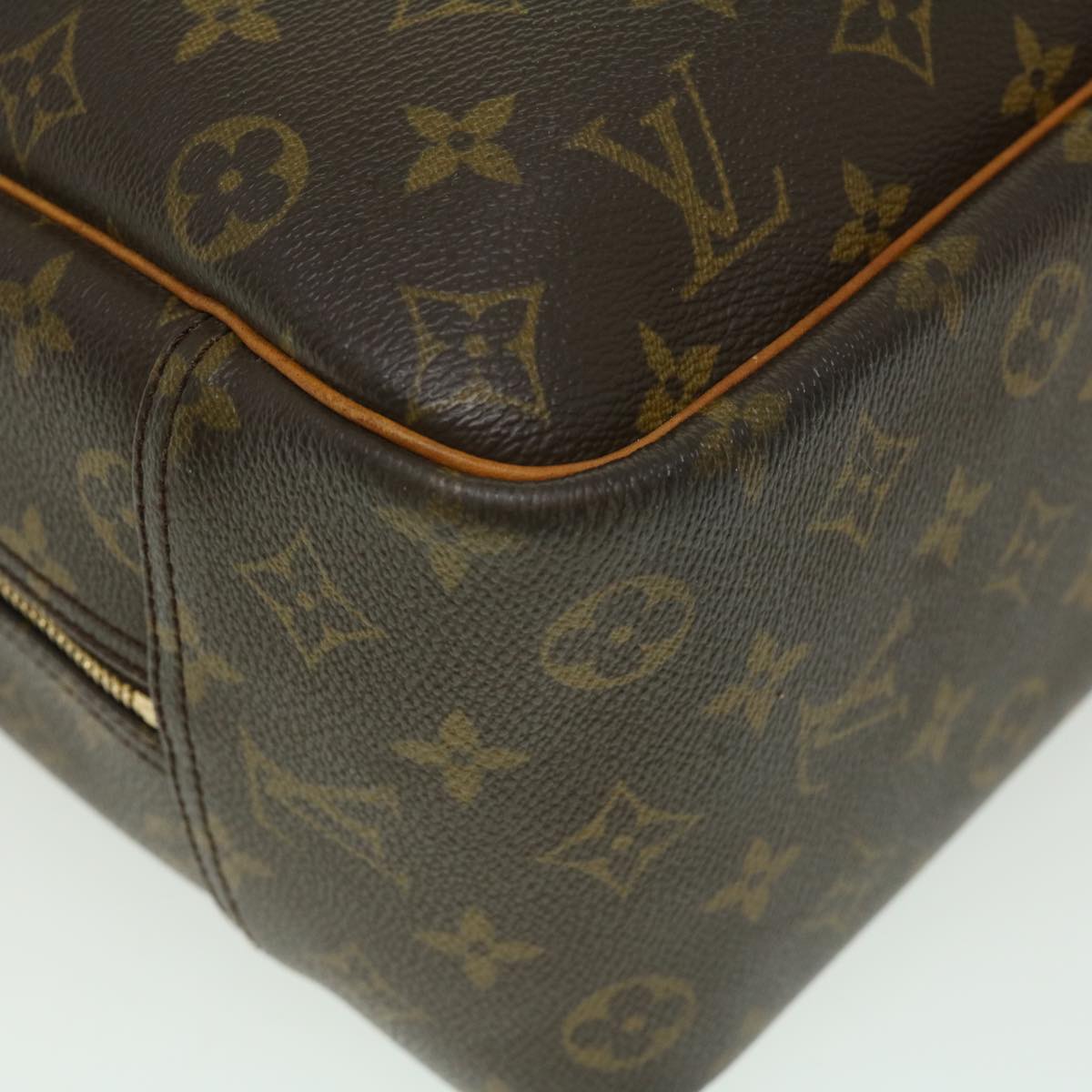 LOUIS VUITTON Monogram Deauville Hand Bag M47270 LV Auth 35183