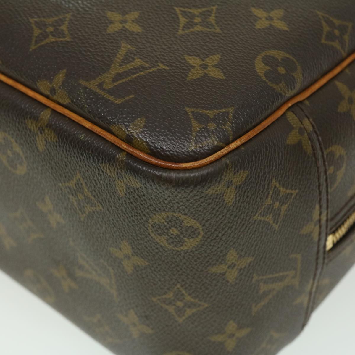 LOUIS VUITTON Monogram Deauville Hand Bag M47270 LV Auth 35183