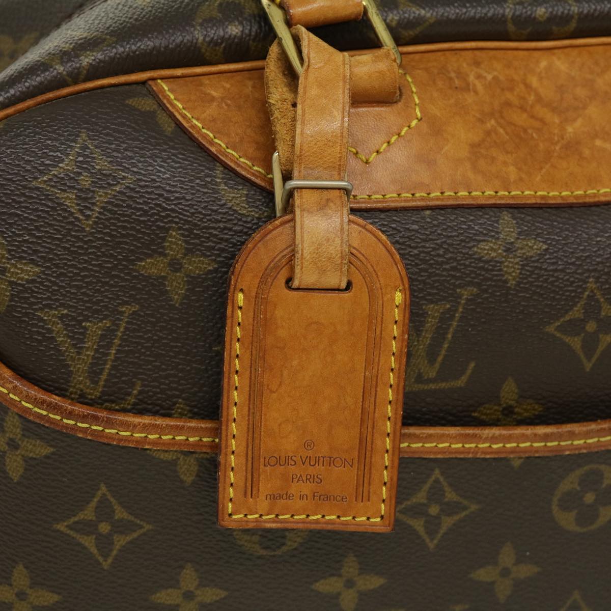 LOUIS VUITTON Monogram Deauville Hand Bag M47270 LV Auth 35183