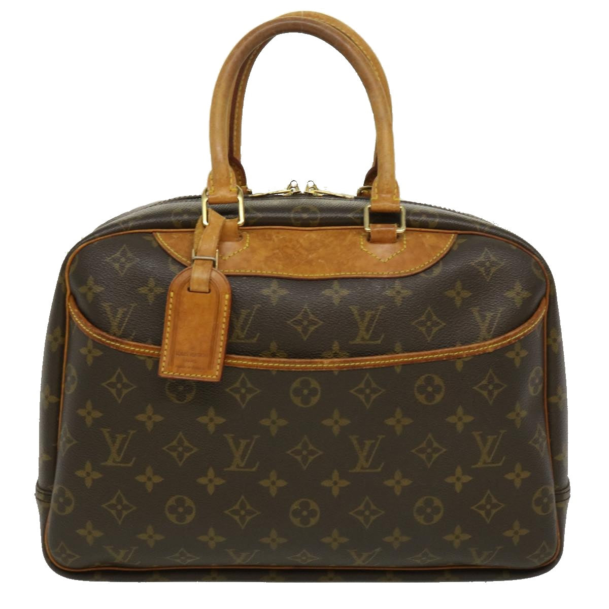 LOUIS VUITTON Monogram Deauville Hand Bag M47270 LV Auth 35183