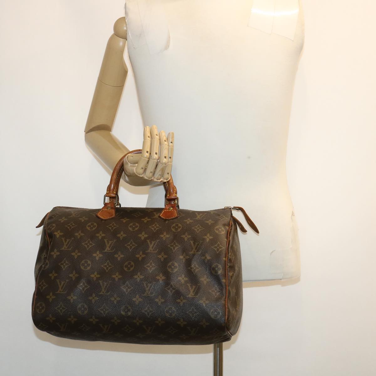 LOUIS VUITTON Monogram Speedy 30 Hand Bag M41526 LV Auth 35184