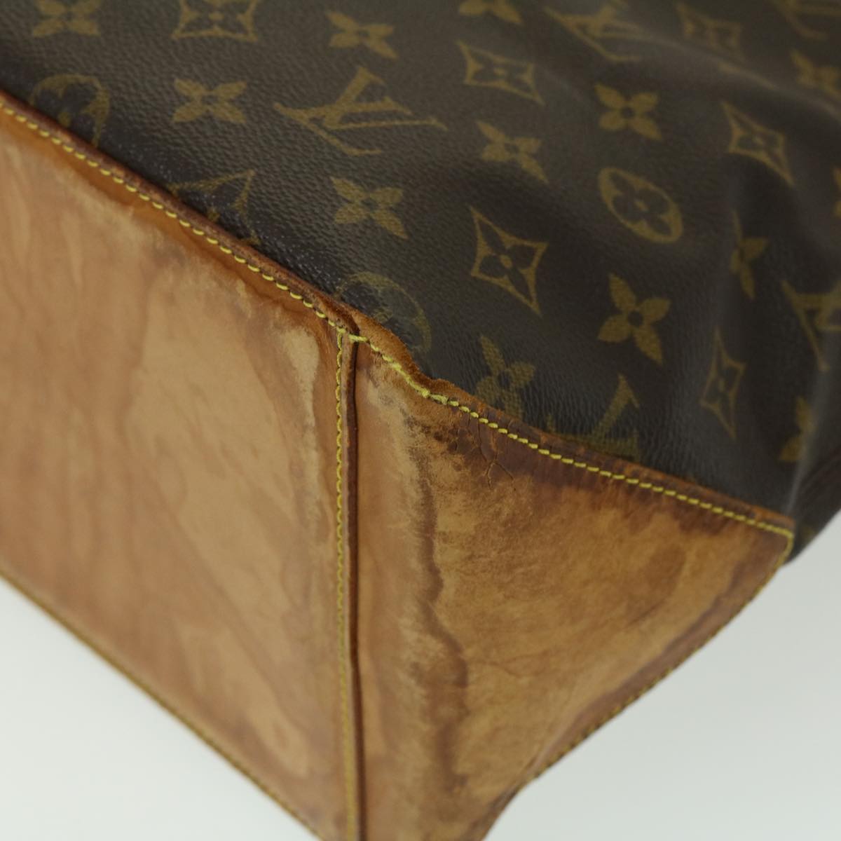 LOUIS VUITTON Monogram Cabas Mezzo Tote Bag M51151 LV Auth 35209