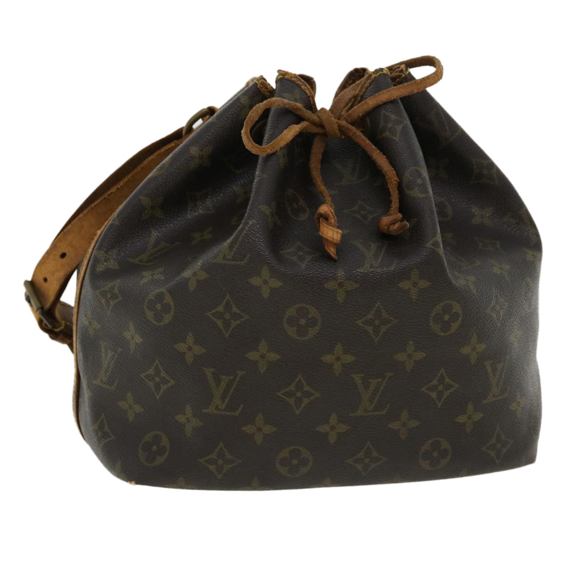 LOUIS VUITTON Monogram Petit Noe Shoulder Bag M42226 LV Auth 35218