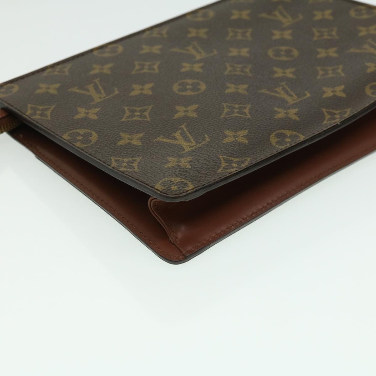 LOUIS VUITTON Monogram Pochette Homme Clutch Bag M51795 LV Auth 35247