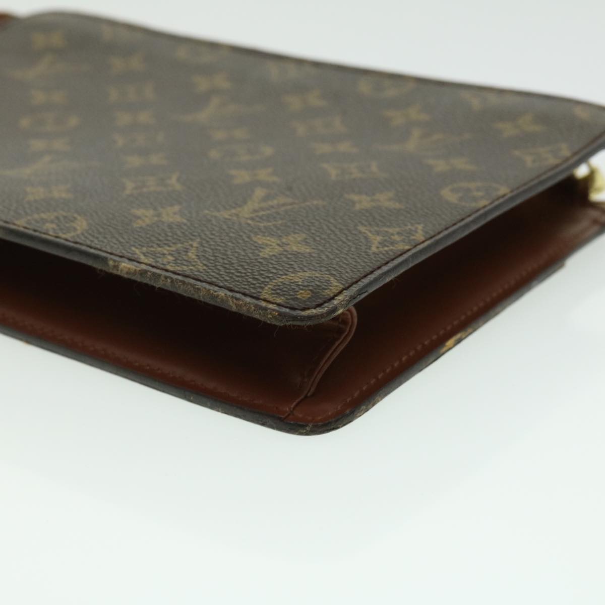 LOUIS VUITTON Monogram Pochette Homme Clutch Bag M51795 LV Auth 35248