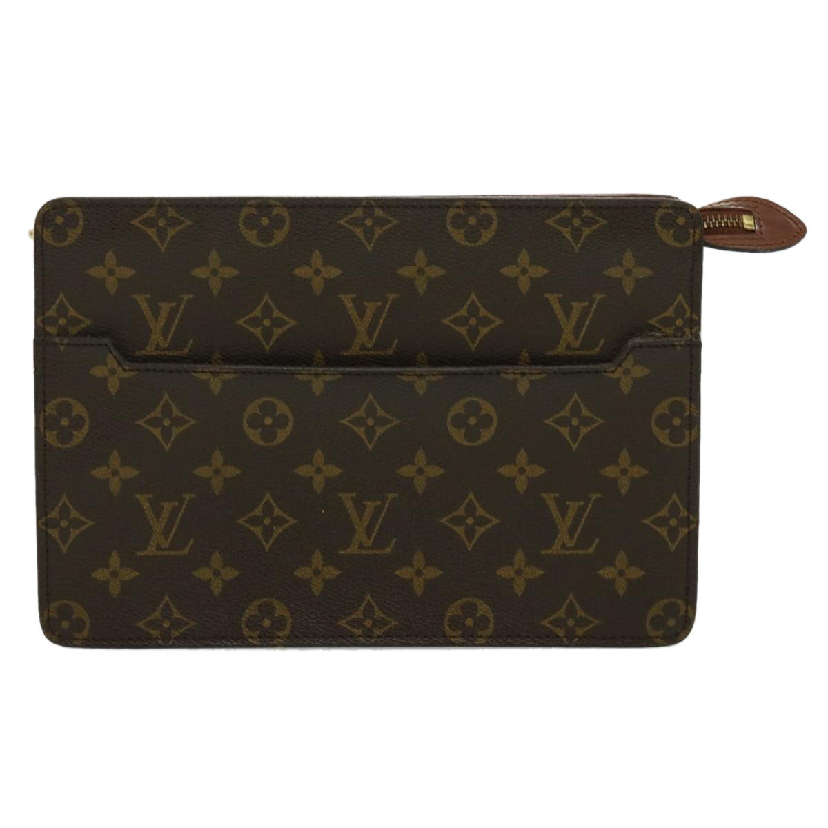 LOUIS VUITTON Monogram Pochette Homme Clutch Bag M51795 LV Auth 35248