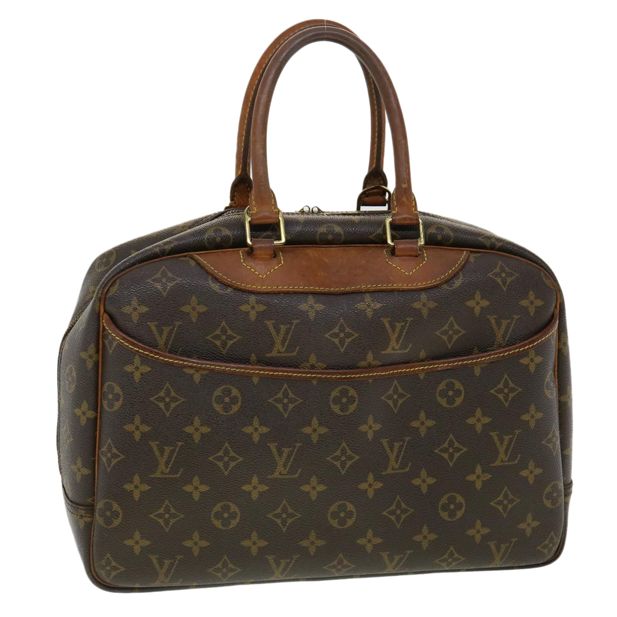 LOUIS VUITTON Monogram Deauville Hand Bag M47270 LV Auth 35260