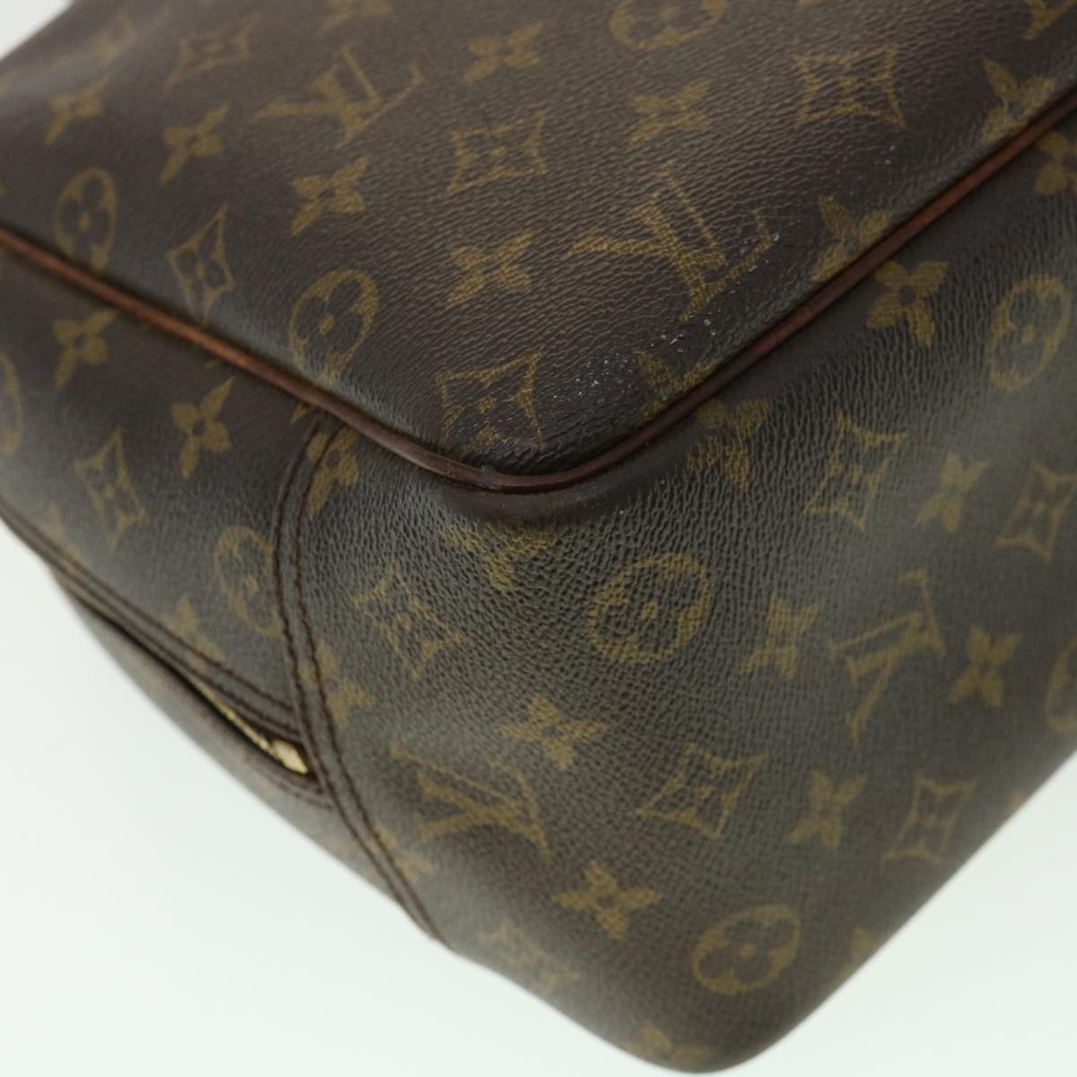 LOUIS VUITTON Monogram Deauville Hand Bag M47270 LV Auth 35260