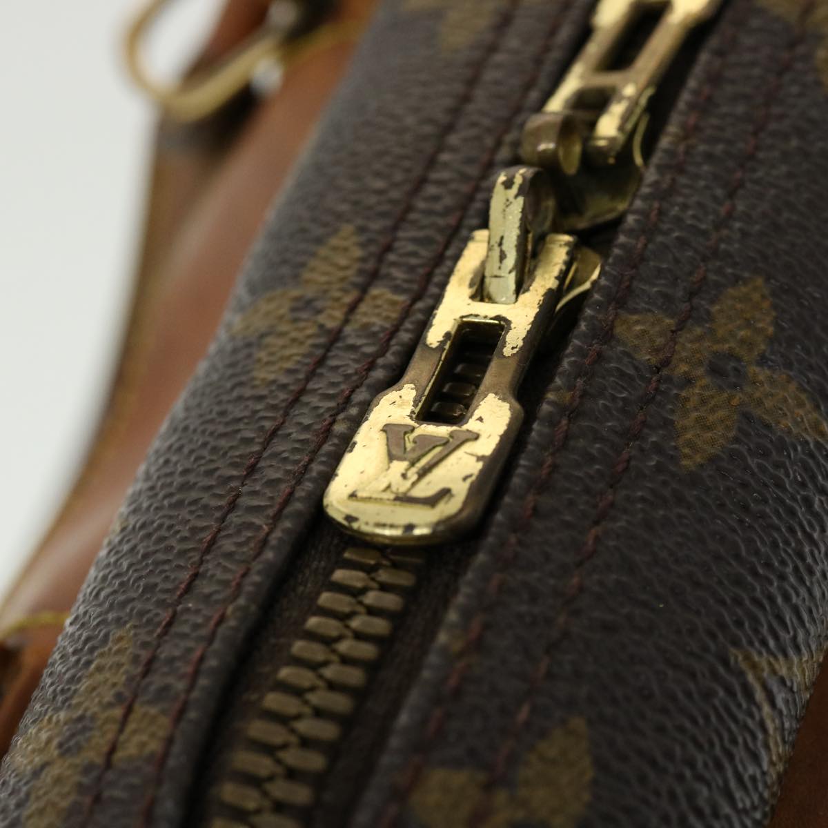 LOUIS VUITTON Monogram Deauville Hand Bag M47270 LV Auth 35260