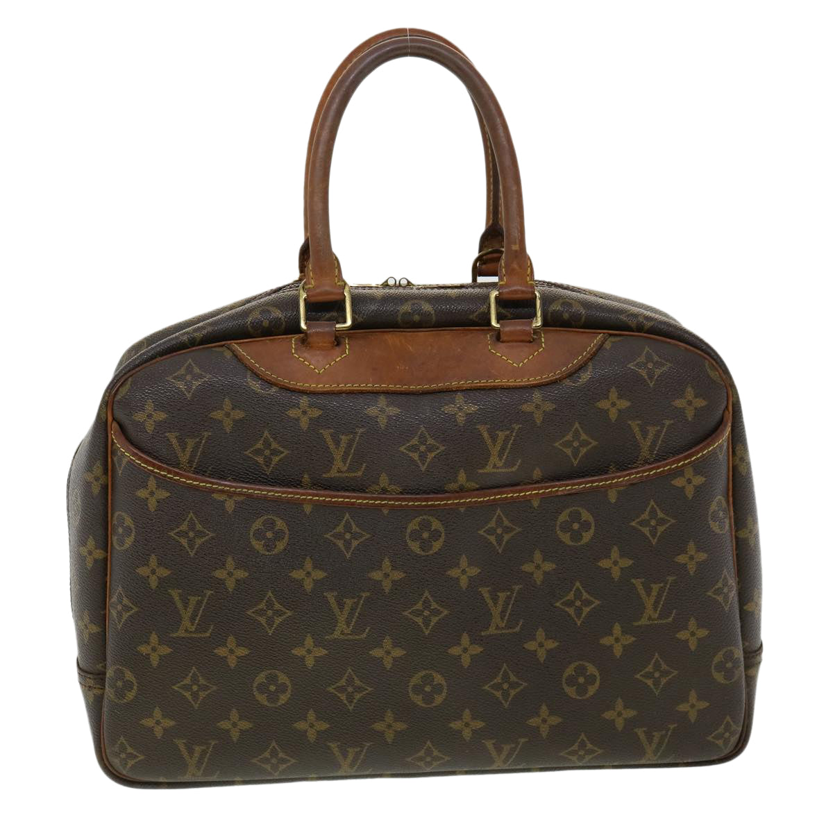 LOUIS VUITTON Monogram Deauville Hand Bag M47270 LV Auth 35260