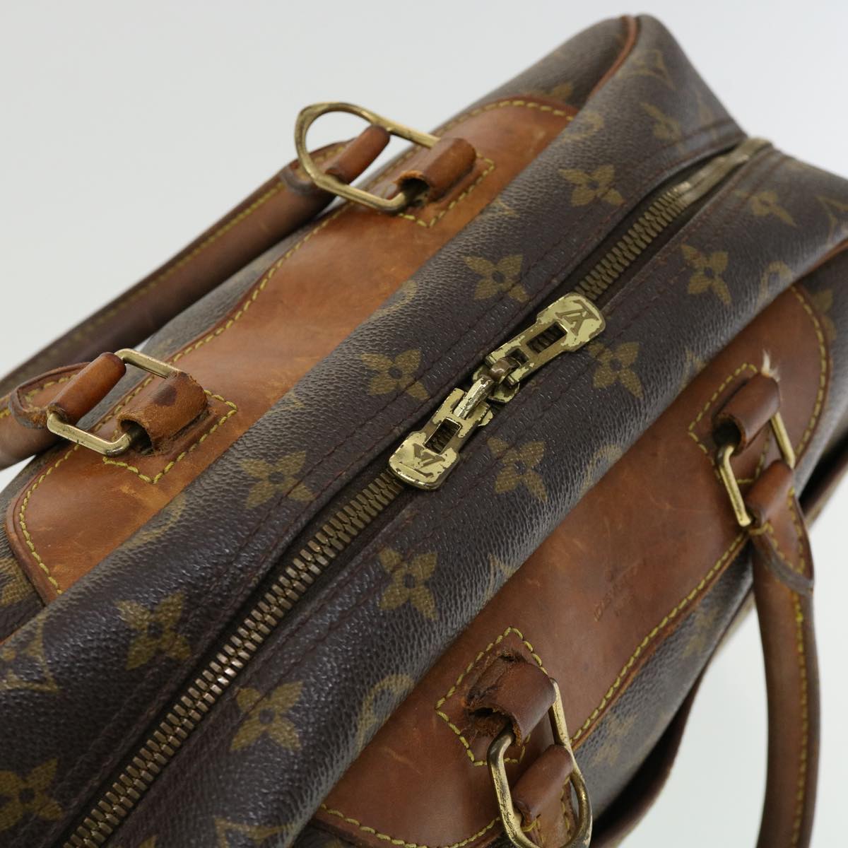 LOUIS VUITTON Monogram Deauville Hand Bag M47270 LV Auth 35260