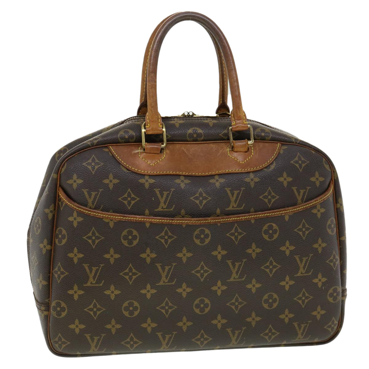 LOUIS VUITTON Monogram Deauville Hand Bag M47270 LV Auth 35261