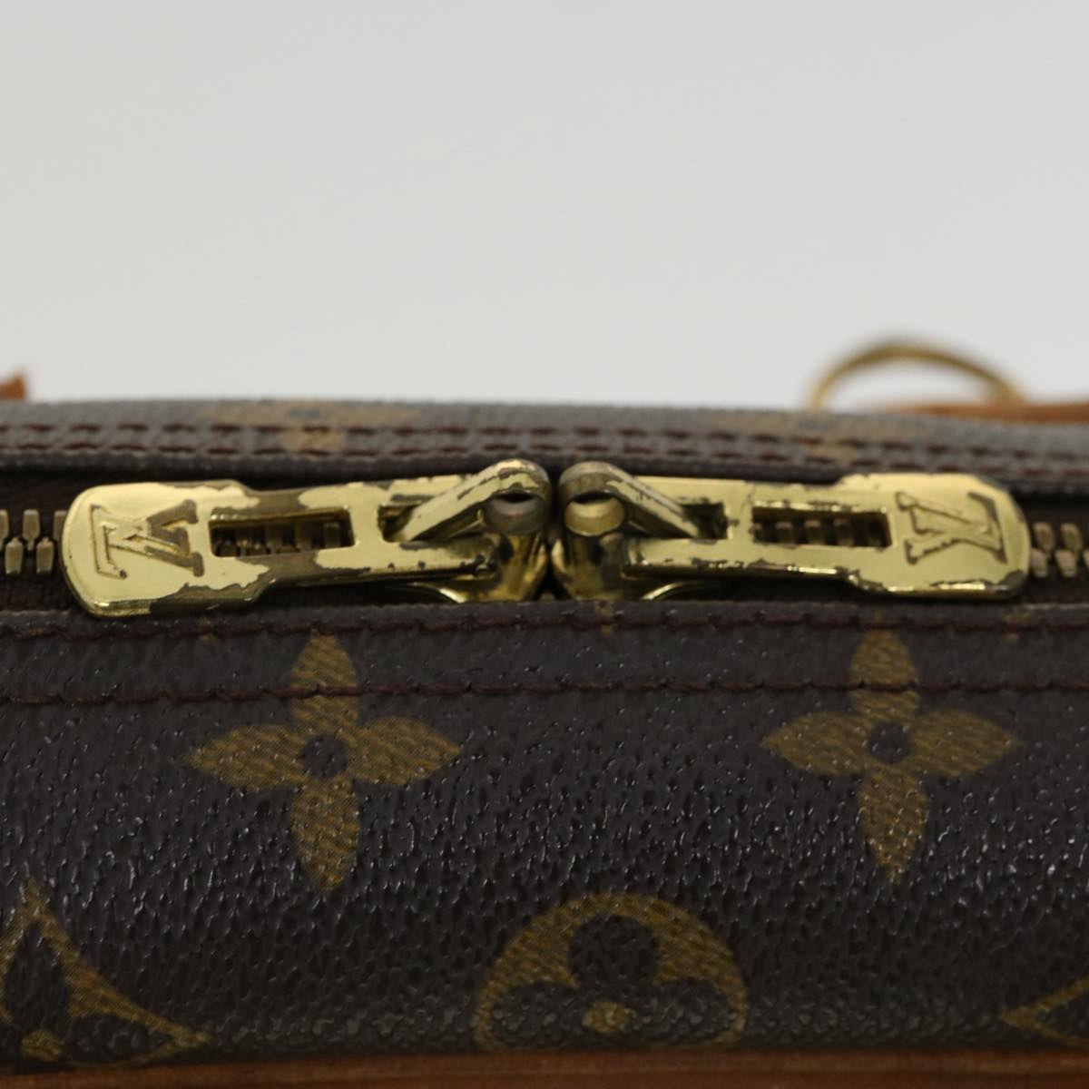 LOUIS VUITTON Monogram Deauville Hand Bag M47270 LV Auth 35261