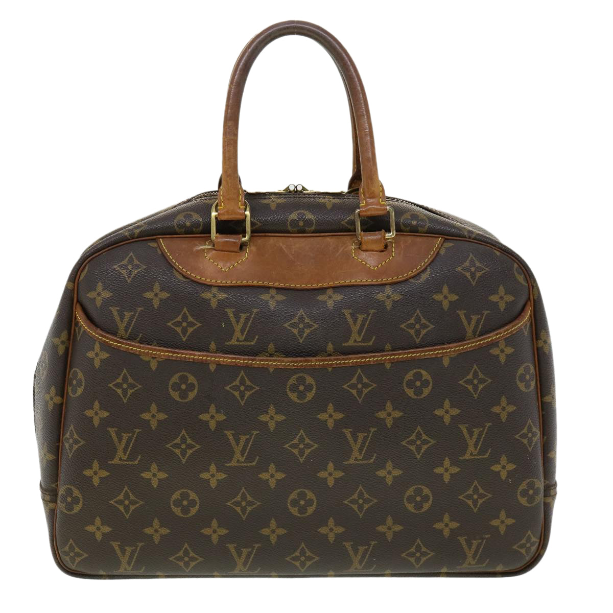 LOUIS VUITTON Monogram Deauville Hand Bag M47270 LV Auth 35261