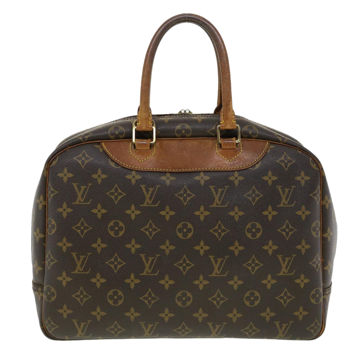 LOUIS VUITTON Monogram Deauville Hand Bag M47270 LV Auth 35261