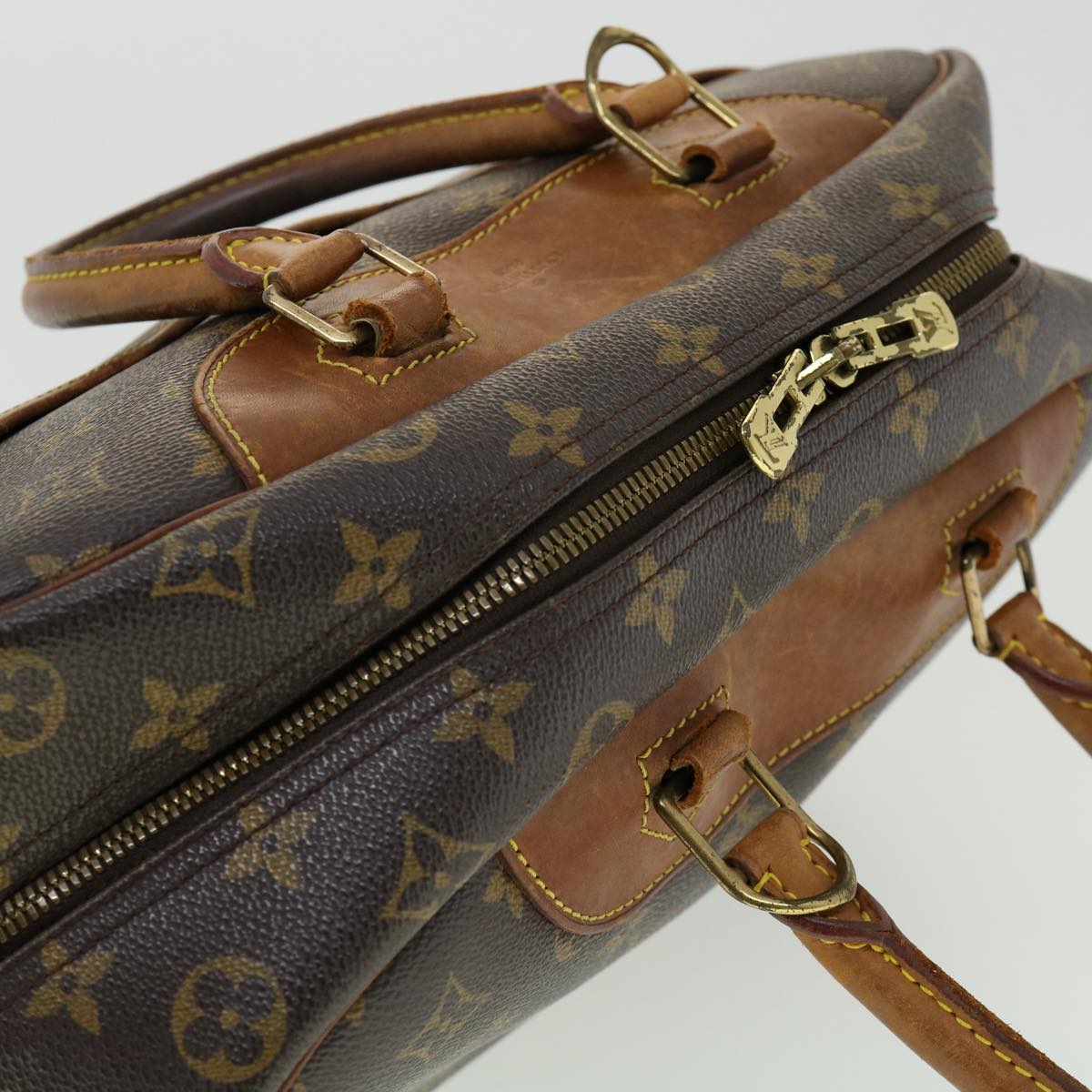 LOUIS VUITTON Monogram Deauville Hand Bag M47270 LV Auth 35261