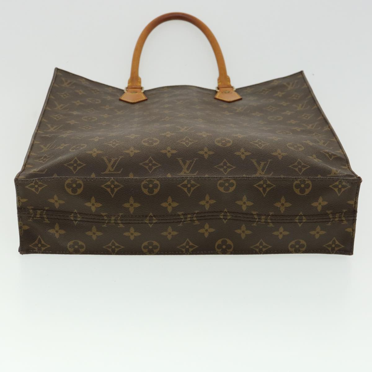 LOUIS VUITTON Monogram Sac Plat Hand Bag M51140 LV Auth 35270