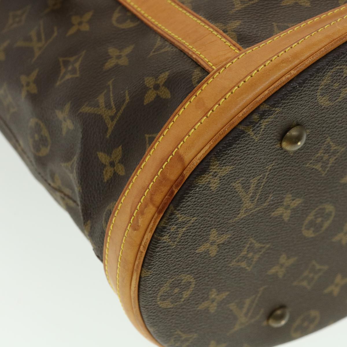 LOUIS VUITTON Monogram Bucket GM Shoulder Bag M42236 LV Auth 35278