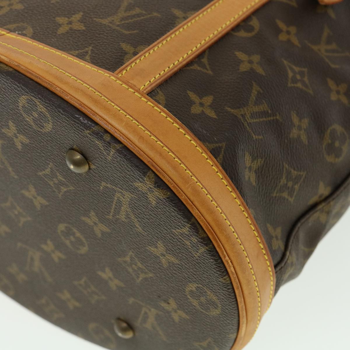 LOUIS VUITTON Monogram Bucket GM Shoulder Bag M42236 LV Auth 35278